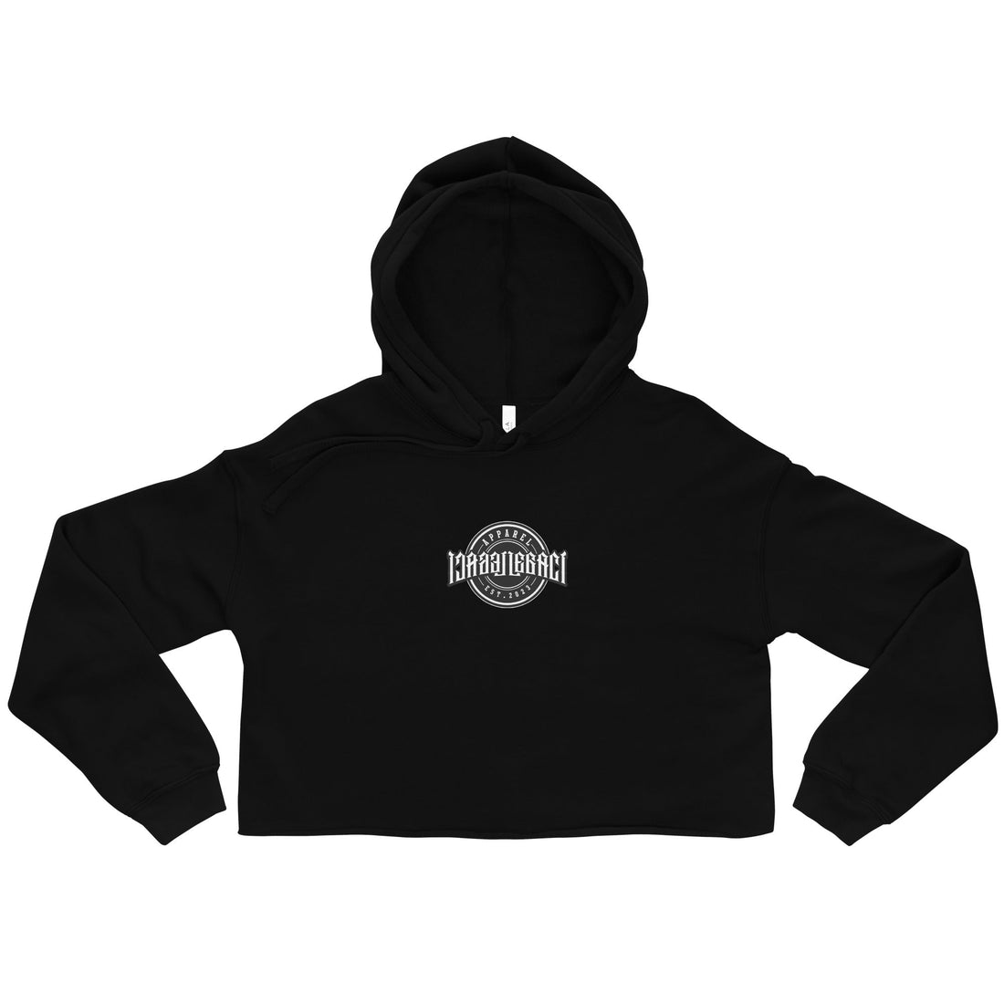 Embroidery Crop Hoodie