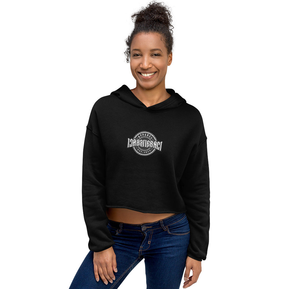 Embroidery Crop Hoodie