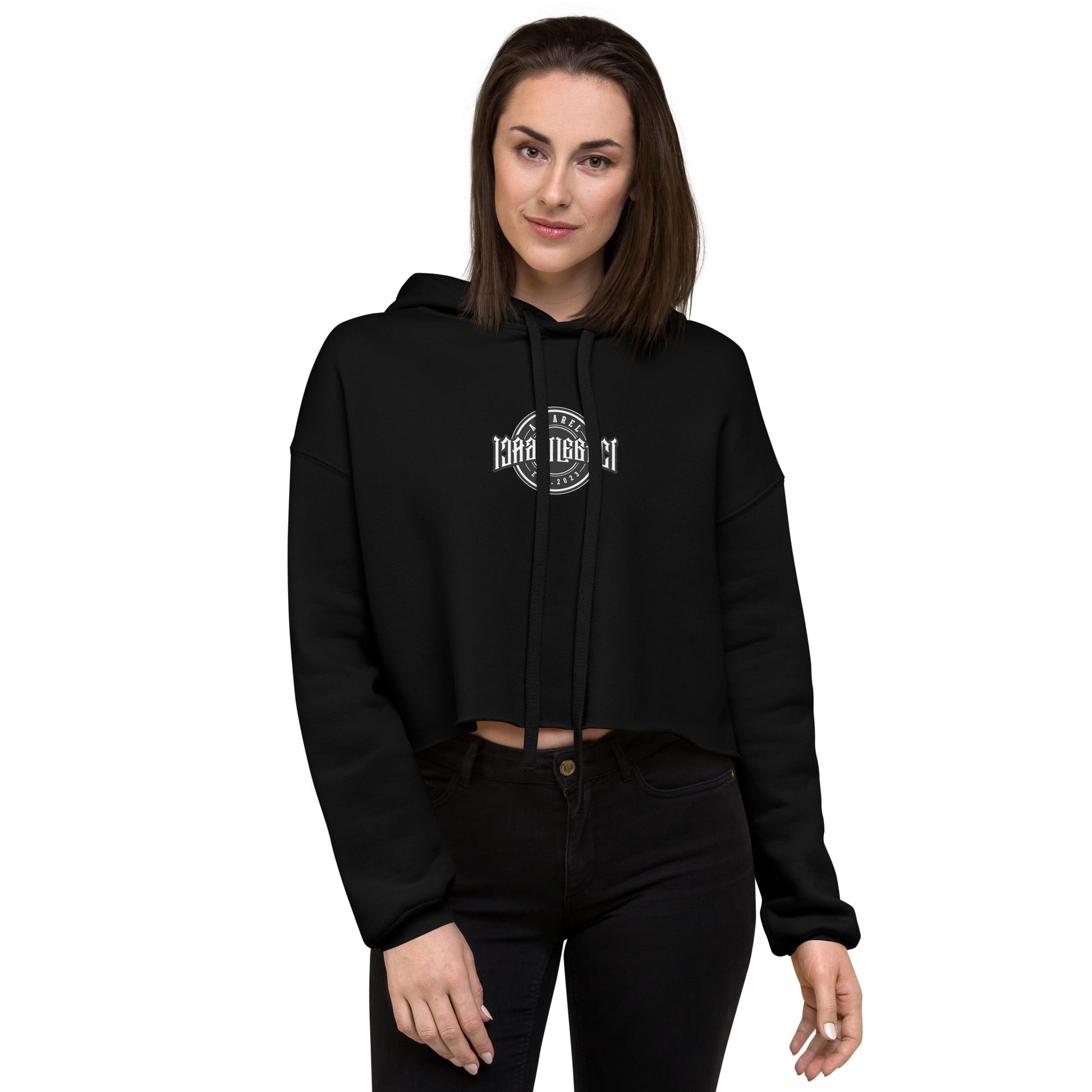 Embroidery Crop Hoodie
