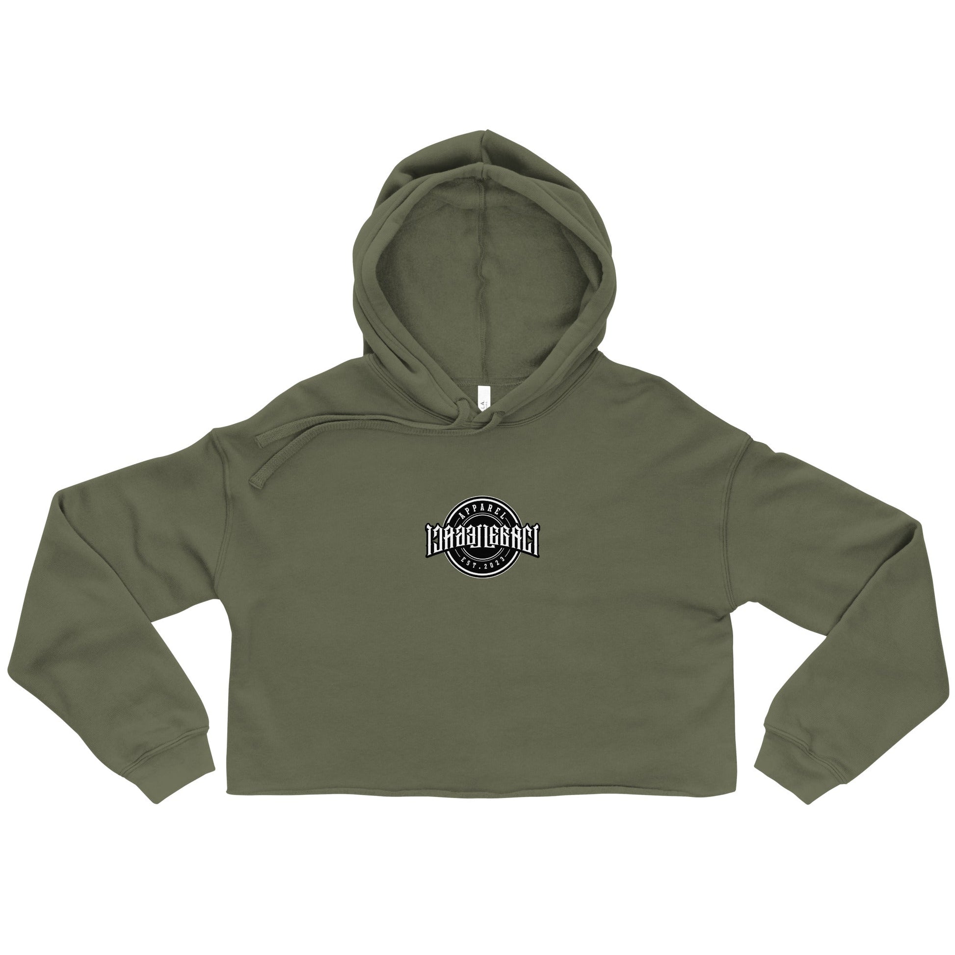 Embroidery Crop Hoodie